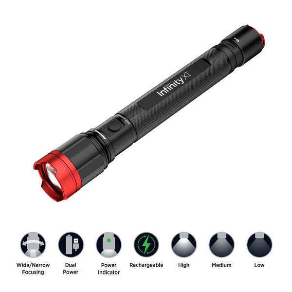 Infinity X1 5000 Lumen Dual Power Focusing Flashlight – ZAPPARTS.NET