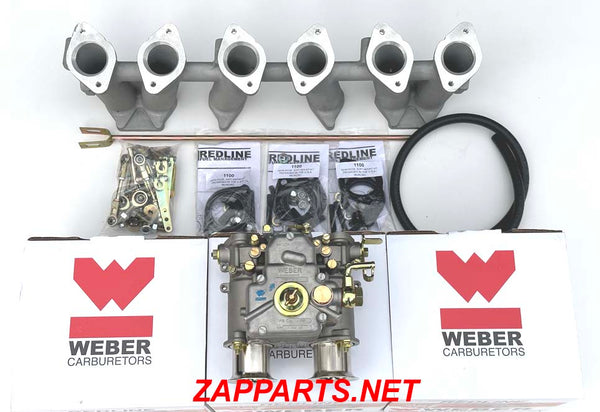 TRIPLE 40 MM REDLINE WEBER DCOE KIT K659 PERFORMANCE CARBS FIT