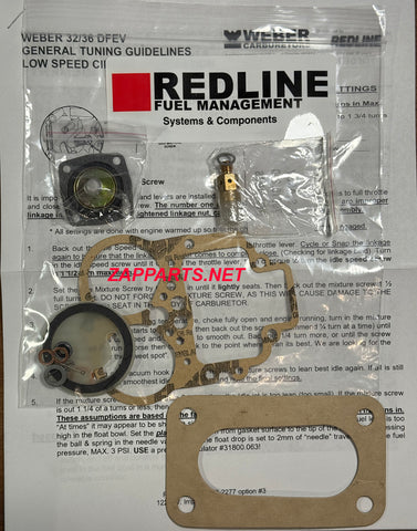 Weber Redline 32/36 DFV,DFEV Carburetor 92.3230.05, Weber Repair Kit