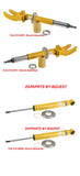 PORSCHE CAYENNE SPORT 2003-2006,VW TOUAREG 2004-2010, BILSTEIN 4600 OEM Front and Rear Strut Set