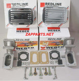 Jaguar XKE XJ6 Weber Carburetor kit 1969-1977 4.2L Jag Converts twin Zenith carbs to twin 32/36 DGEV Weber